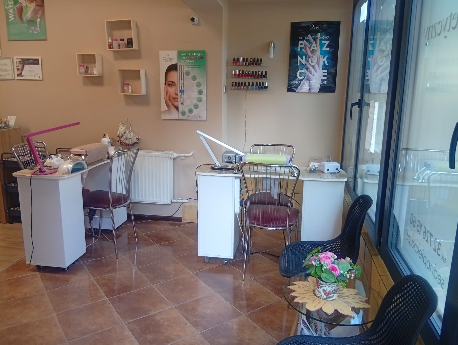 Detal wystroju salonu Sedno Piękna