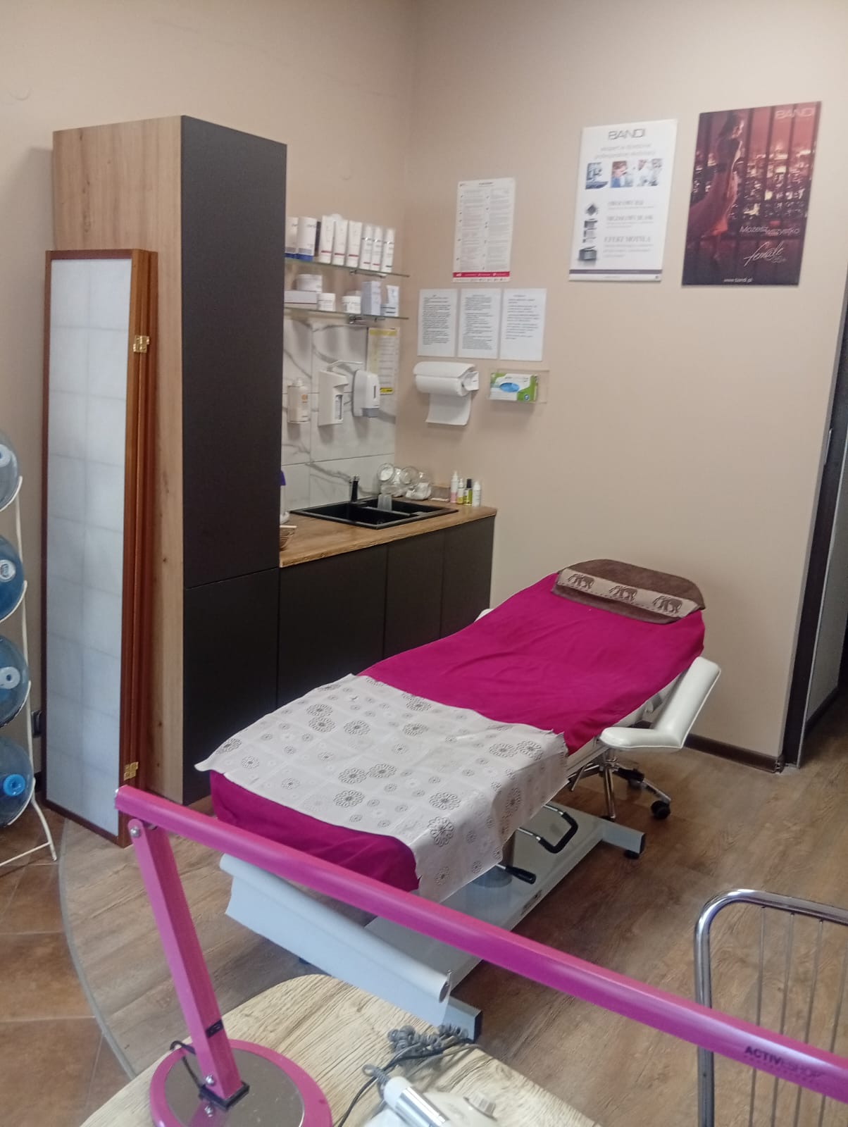 Gabinet zabiegowy w salonie kosmetycznym